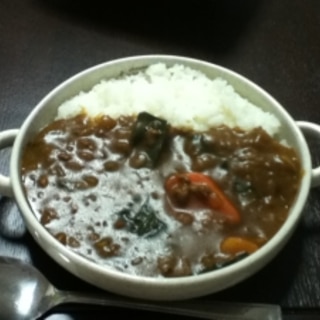 冬のキーマカレー